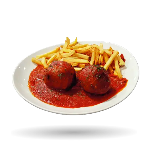 boulettes sauce tomate frites